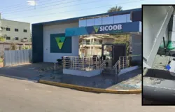 Bandidos arrombam agncia do Sicoob em Barra do Garas e furtam R$ 280 mil