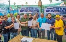 Prefeitura retoma obras da Orla do Rio Gar�as, em Barra do Gar�as