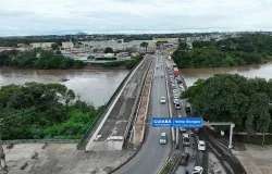 Ponte J�lio M�ller ser� interditada neste fim de semana para obras do BRT em Varzea Grande (MT); veja rotas alternativas