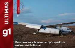 Bombeiro de folga salva duas vidas ap�s queda de avi�o em �rea rural de Mato Grosso