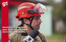 Menina de 10 anos morre ap�s espingarda cair e disparar durante brincadeira com irm�o em Mato Grosso