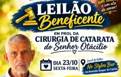 Amigos promovem leil�o em Aragar�as para pagar cirurgia de catarata de idoso