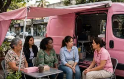 Van Rosa leva ajuda gratuita a mulheres v�timas de viol�ncia em Cuiab� e V�rzea Grande at� 29 de outubro
