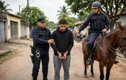 Pol�cia prende jovem em Cuiab� por d�vida de pens�o e tr�fico de drogas