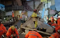 Bombeiros resgatam �ltima v�tima de escombros de lar de idosos em MG