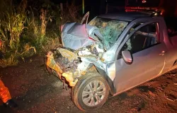 Batida frontal mata motorista de Saveiro em estrada de MS