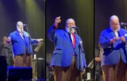 F� atira rolha em Ed Motta durante show e cantor reage com sarcasmo