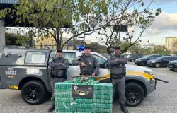 Pol�cia de SP prende motorista com 250 kg de pasta base de coca�na e fuzil ap�s fuga em rodovia