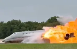 Pilotos morrem ap�s avi�o explodir ao tentar pousar na Rep�blica Dominicana
