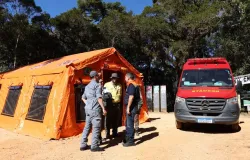 Equipes de SP avan�am nas a��es de resposta ao terremoto na Venezuela