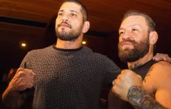 McGregor encontra Poatan e comenta pol�mica no UFC: 'Foi na nuca, eu vi'
