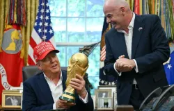 Trump vai ao est�dio ver a final da Copa entre Espanha e Argentina