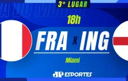 Fran�a e Inglaterra brigam pelo 3� lugar da Copa do Mundo