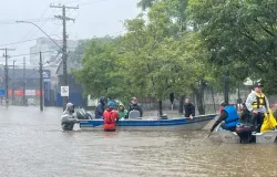 Defesa Civil alerta para risco muito alto de inunda��o no Rio Grande do Sul
