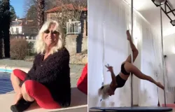 Italiana de 82 anos � a mais velha a competir no pole dance