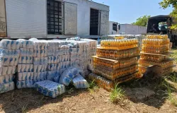 Justi�a manda doar mais de 11 mil kg de alimentos que foram apreendidos em opera��o contra fac��o