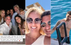 Para�so grego vira point oficial dos famosos brasileiros neste ver�o europeu; veja quem j� passou por l�