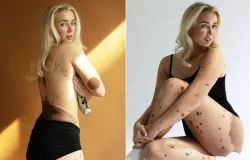 Jovem com manchas pelo corpo desabafa: 'Pensam que ca� na lama'