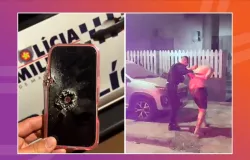 Mulher foge para o mato, escapa de ataque e leva tiro no celular em MT