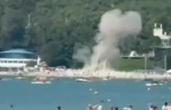 Ataque de drone mata 7 pessoas em praia na R�ssia; veja v�deo