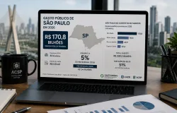 Governo de S�o Paulo gasta R$ 170,8 bilh�es, o que representa 5% do PIB do estado