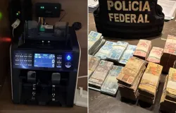 PF encontra m�quina de contar dinheiro e pilhas de notas em investiga��o de fraude no INSS