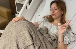 Neta de famoso humorista vence batalha contra o c�ncer de mama e celebra a cura