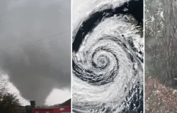 Rio de Janeiro sai do alerta m�ximo e volta ao normal ap�s passagem de ciclone-bomba