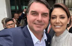 Aliados de Fl�vio Bolsonaro duvidam que Michelle ajude na campanha