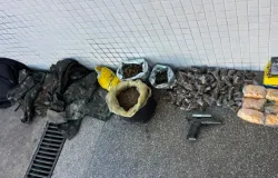 PM apreende 10 kg de maconha e prende mulher suspeita de tr�fico em Salvador