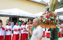 Festa de S�o Roque re�ne comunidade em celebra��o no distrito da Matinha, Feira de Santana