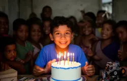 Menino g�nio de 10 anos comemora anivers�rio em abrigo e sonha em estudar na Europa