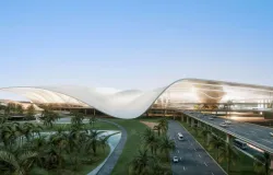Maior aeroporto do mundo, de US$ 35 bilh�es, ter� palmeiras, parques flutuantes e 'sem filas'