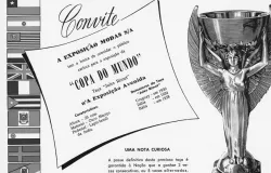 �s v�speras da Copa de 1950, a ta�a Jules Rimet ficou exposta na vitrine de uma loja do Rio de Janeiro