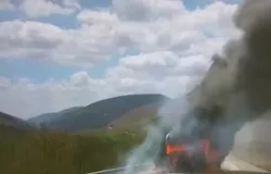 Sudoeste da Bahia: Acidente e inc�ndio em carreta fecham BR-116 por seis horas