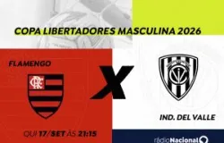 R�dio Nacional transmite Flamengo contra o Independiente del Valle em busca da vaga na Libertadores