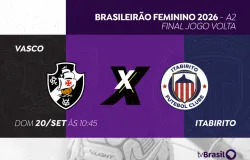 Vasco e Itabirito disputam decis�o do Brasileir�o Feminino na TV Brasil