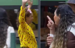 M�e de Lexa amea�a Giovanna Gold em A Fazenda: 'Toca na foto dos meus filhos para voc� ver'