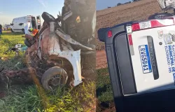 Colis�o frontal entre van da sa�de e carro mataria 5 pessoas na BR-163 em MS