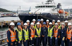 Petrobras apresenta navio com tripula��o 100% feminina e R$ 450 milh�es em investimento