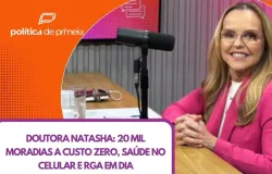 Natasha promete app para fila do SUS, RGA em dia e 20 mil casas de gra�a