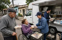 SP muda 15 cozinhas m�veis de bairro para levar almo�o a quem n�o consegue sair de casa