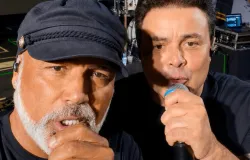 Cantor Renner chora e pede ora��o pela vida do parceiro Rick em helic�ptero sumido na serra de SC