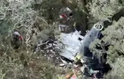 Destro�os do helic�ptero do cantor Rick s�o encontrados em serra catarinense