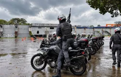 PM prende suspeitos de roubo e facada no primeiro dia do novo batalh�o com motos em SP