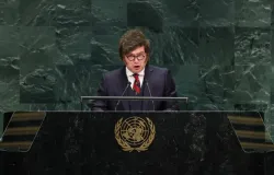 Milei chama ONU de in�til e critica atua��o da entidade na crise das Malvinas