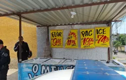Tr�fico usa placas de supermercado para vender drogas em feira de S�o Jo�o de Meriti
