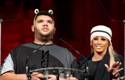 Katie Price celebra perda de peso de Harvey ap�s medo de morte por obesidade
