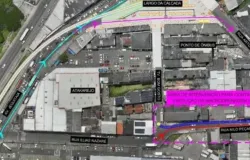 Obras do VLT em Salvador: rua ser� fechada � noite e ponto de �nibus mudar� na Cal�ada