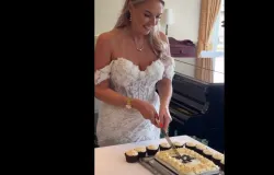 Mulher com c�ncer grave realiza sonho do casamento mesmo sem ter noivo